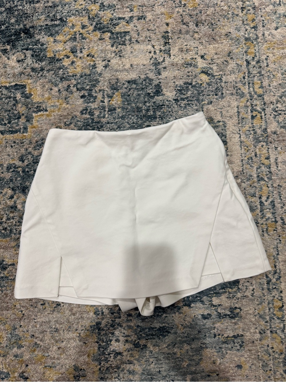 Endless Rose White A-Line Skort with Front Slits